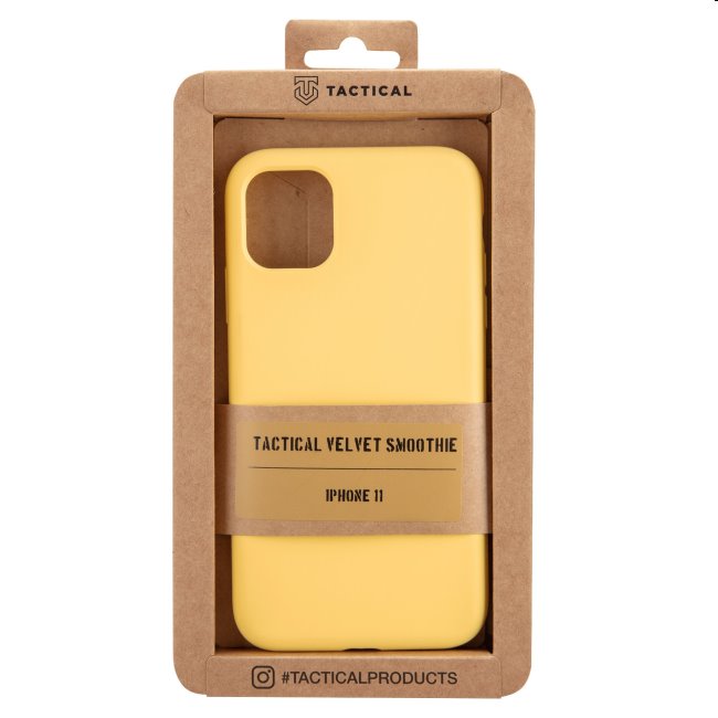 Pouzdro Tactical Velvet Smoothie pro Apple iPhone 11, žluté