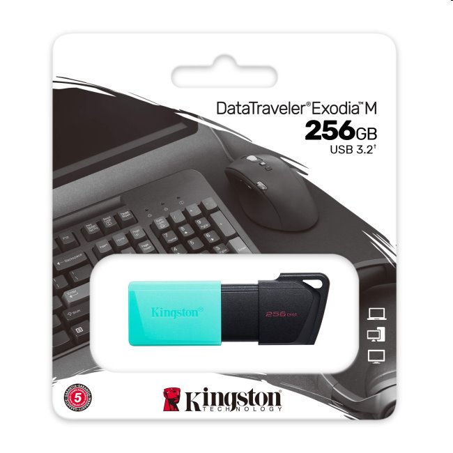 USB klíč Kingston DataTraveler Exodia M, 256GB, USB 3.2 (gen 1) USB klíč Kingston DataTraveler Exodia M, 256GB, USB 3.2 (gen 1)