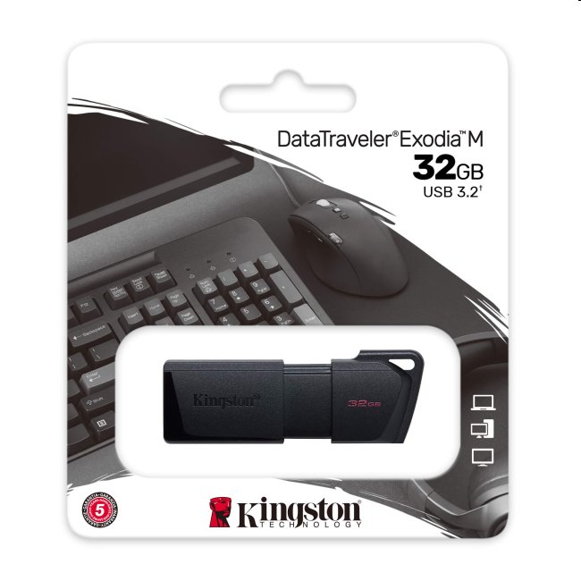 USB klíč Kingston DataTraveler Exodia M, 32GB, USB 3.2 (gen 1)