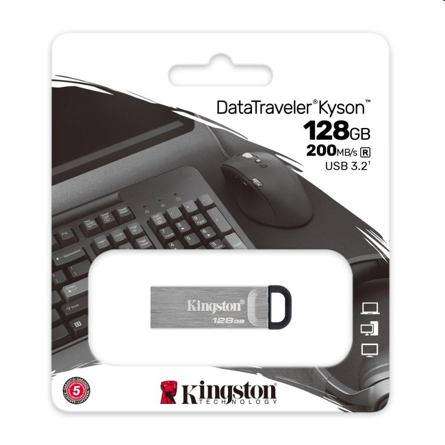 USB klíč Kingston DataTraveler Kyson, 128GB, USB 3.2 (gen 1) USB klíč Kingston DataTraveler Kyson, 128GB, USB 3.2 (gen 1)