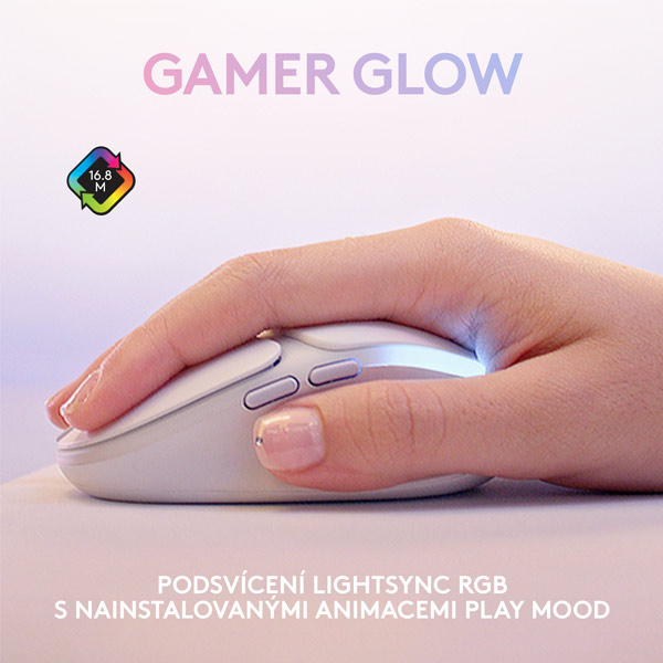 Bezdrátová herní myš Logitech G705 (Aurora Collection), bílá Bezdrátová herní myš Logitech G705 (Aurora Collection), bílá