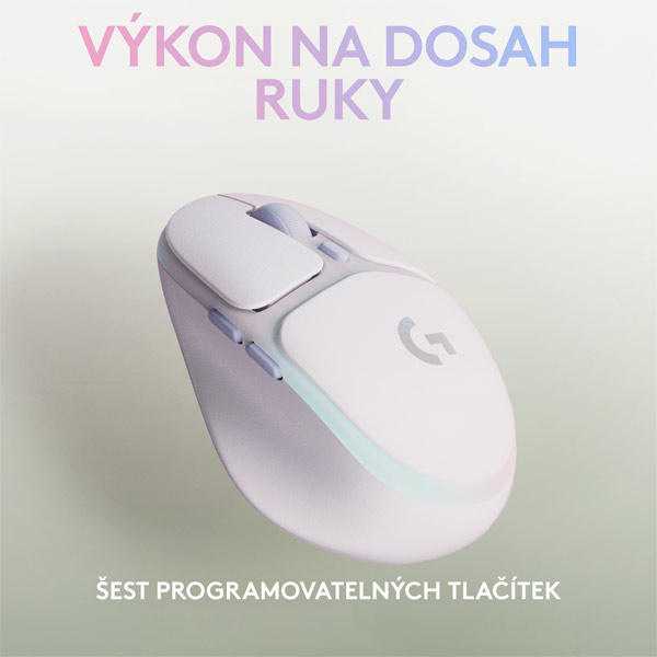 Bezdrátová herní myš Logitech G705 (Aurora Collection), bílá