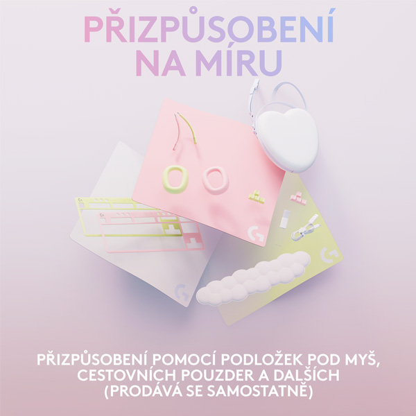 Bezdrátová herní myš Logitech G705 (Aurora Collection), bílá Bezdrátová herní myš Logitech G705 (Aurora Collection), bílá