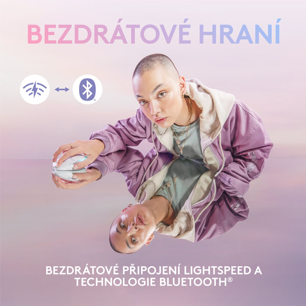 Bezdrátová herní myš Logitech G705 (Aurora Collection), bílá Bezdrátová herní myš Logitech G705 (Aurora Collection), bílá