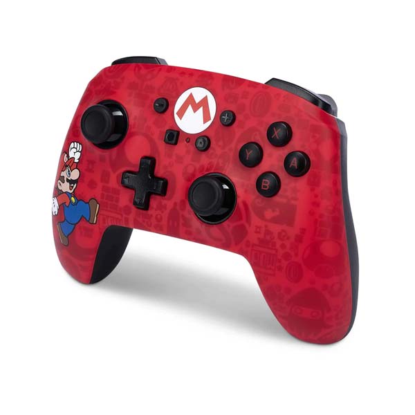 Bezdrátový ovladač PowerA Enhanced pro Nintendo Switch, Here We Go Mario