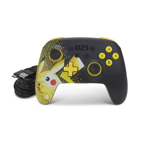 Bezdrátový ovladač PowerA Enhanced pro Nintendo Switch, Pikachu 025