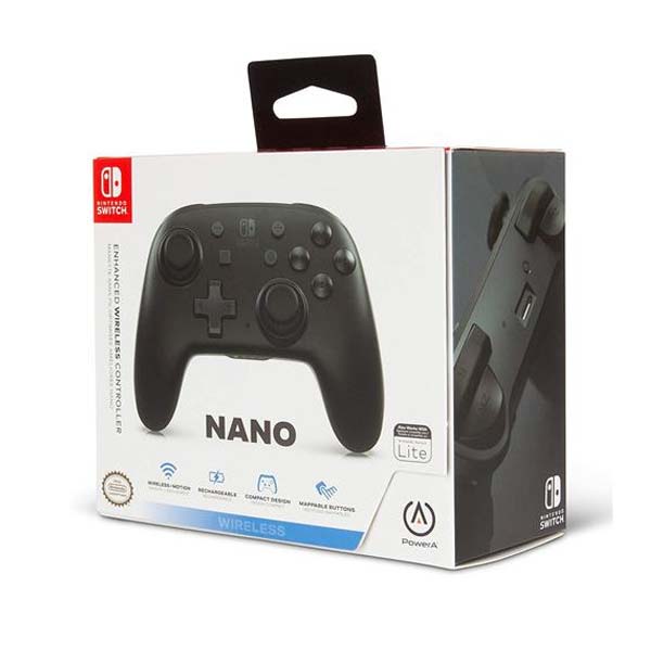 Bezdrátový ovladač PowerA Nano Enhanced pro Nintendo Switch, Black