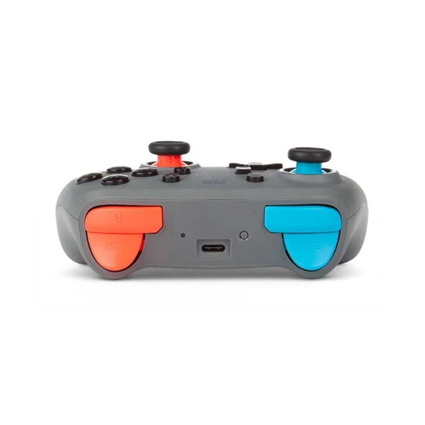 Bezdrátový ovladač PowerA Nano Enhanced pro Nintendo Switch, Grey Neon Blue Red