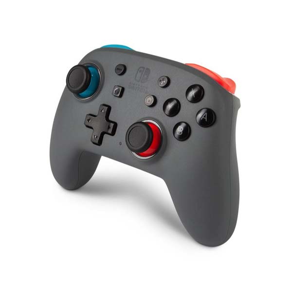 Bezdrátový ovladač PowerA Nano Enhanced pro Nintendo Switch, Grey Neon Blue Red