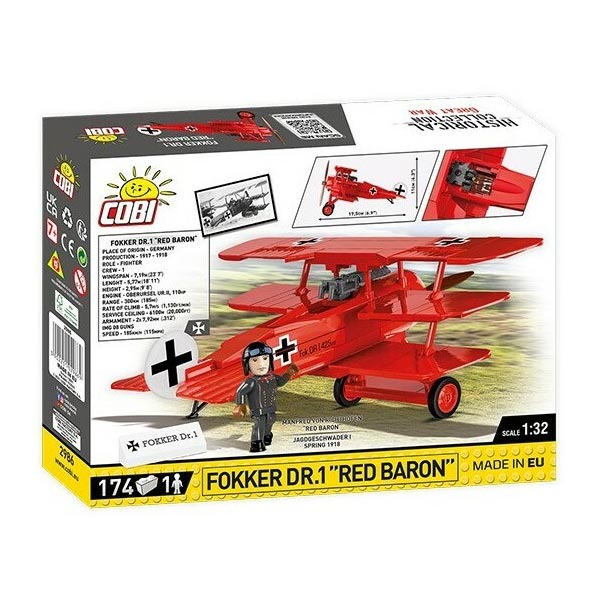 Cobi Fokker Dr.1 Red Baron