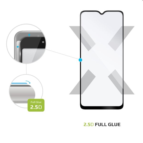 FIXED Full-Cover Ochranné tvrzené sklo pro Samsung Galaxy A03, černé