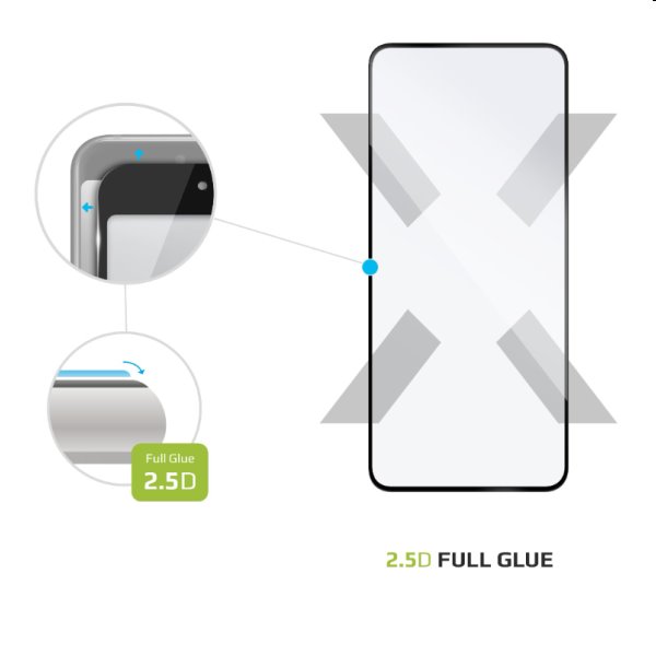 FIXED Full-Cover Ochranné tvrzené sklo pro Xiaomi Redmi 10 (2022), černé