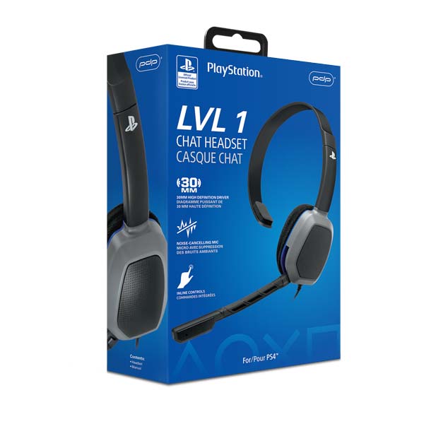 Kabelový headset PDP LVL1 Chat pro Playstation 4