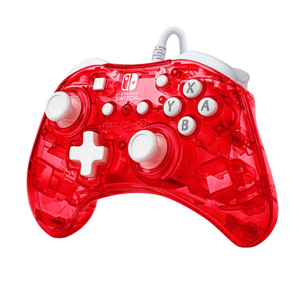 Kabelový ovladač PDP Rock Candy Mini pro Nintendo Switch, Stormin Cherry