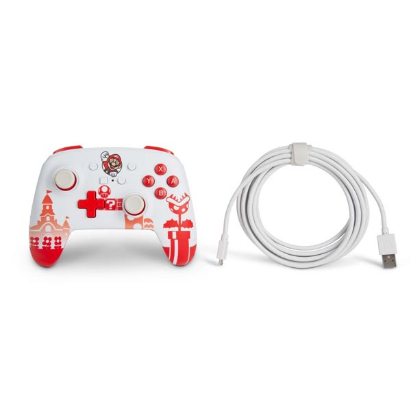 Kabelový ovladač PowerA Enhanced pro Nintendo Switch, Mario WM.com Kabelový ovladač PowerA Enhanced pro Nintendo Switch, Mario WM.com