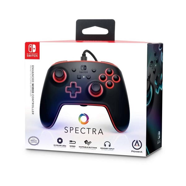 Kabelový ovladač PowerA Enhanced pro Nintendo Switch, Spectra Kabelový ovladač PowerA Enhanced pro Nintendo Switch, Spectra
