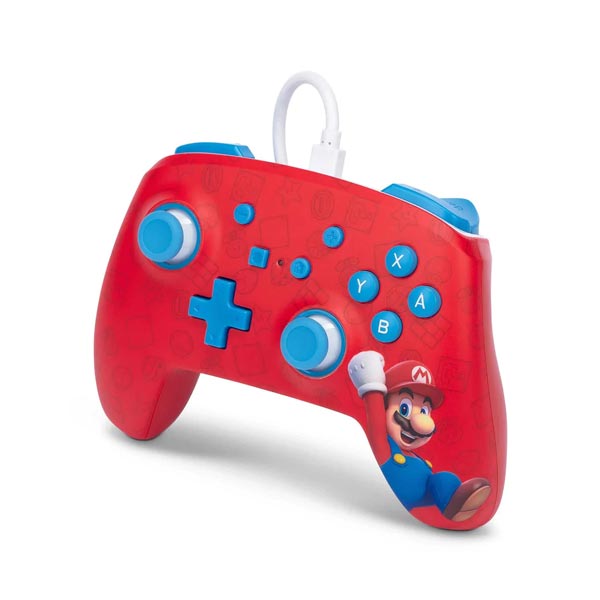 Kabelový ovladač PowerA Enhanced pro Nintendo Switch, Woo-Hoo! Mario Kabelový ovladač PowerA Enhanced pro Nintendo Switch, Woo-Hoo! Mario