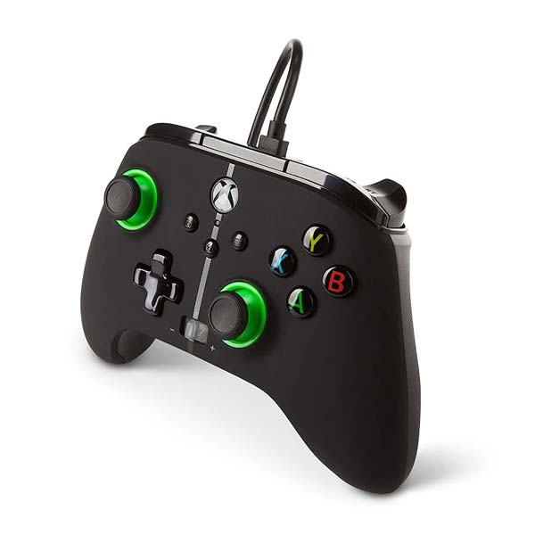Kabelový ovladač PowerA Enhanced pro Xbox Series, Hint of Colour Green Kabelový ovladač PowerA Enhanced pro Xbox Series, Hint of Colour Green
