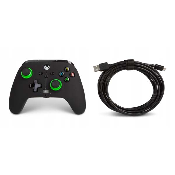 Kabelový ovladač PowerA Enhanced pro Xbox Series, Hint of Colour Green Kabelový ovladač PowerA Enhanced pro Xbox Series, Hint of Colour Green