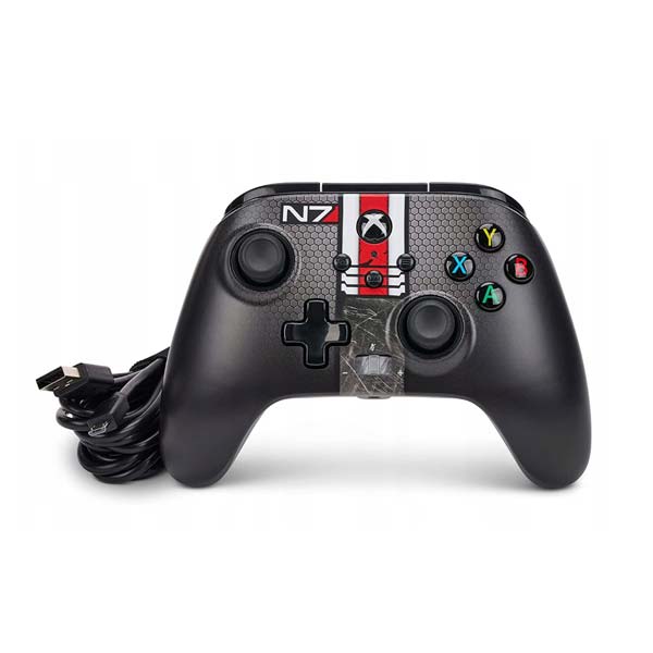 Kabelový ovladač PowerA Enhanced pro Xbox Series, Mass Effect N7 Kabelový ovladač PowerA Enhanced pro Xbox Series, Mass Effect N7