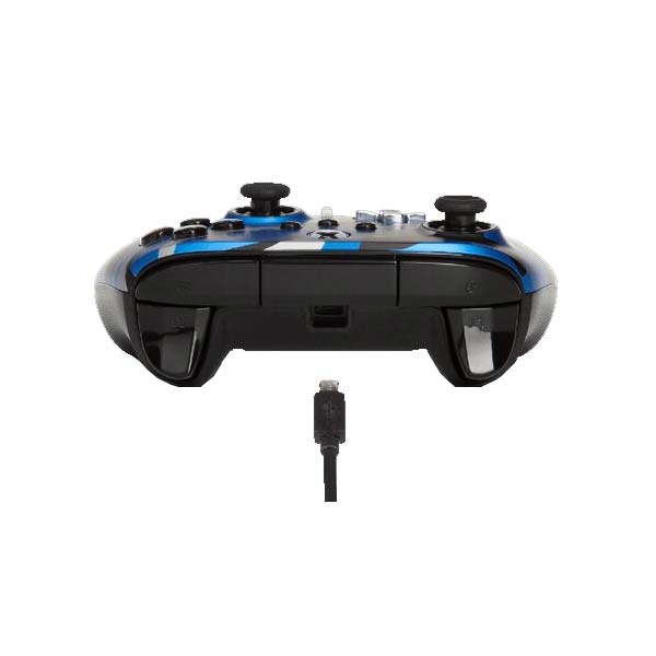 Kabelový ovladač PowerA Enhanced pro Xbox Series, Metallic Blue Camo