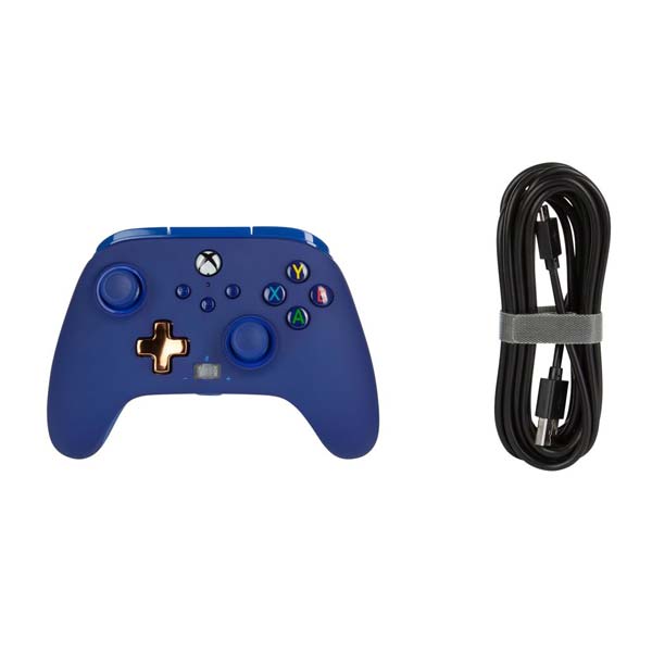 Kabelový ovladač PowerA Enhanced pro Xbox Series, Midnight Blue Kabelový ovladač PowerA Enhanced pro Xbox Series, Midnight Blue