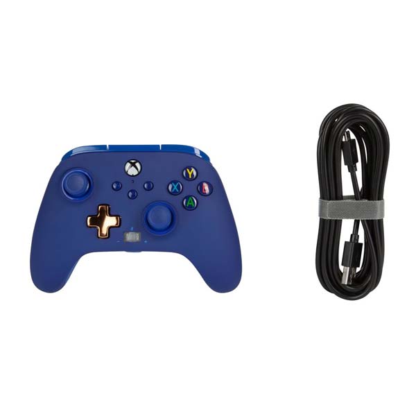 Kabelový ovladač PowerA Enhanced pro Xbox Series, Midnight Blue