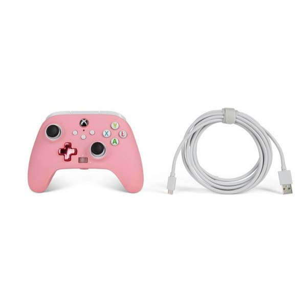 Kabelový ovladač PowerA Enhanced pro Xbox Series, Pink Inline