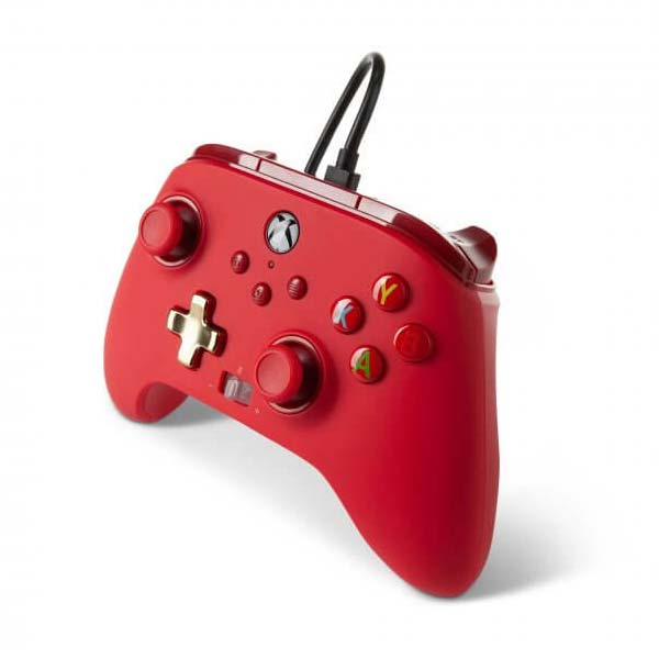 Kabelový ovladač PowerA Enhanced pro Xbox Series, Red Inline