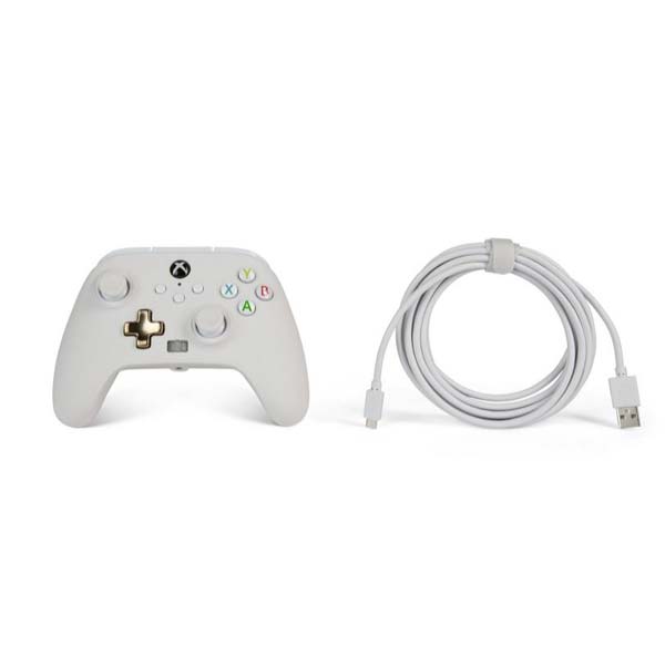 Kabelový ovladač PowerA Enhanced pro Xbox Series, White Mist