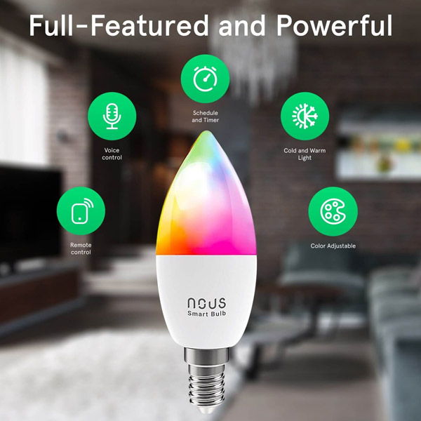 Nous Smart WIFI Bulb RGB E14 P4