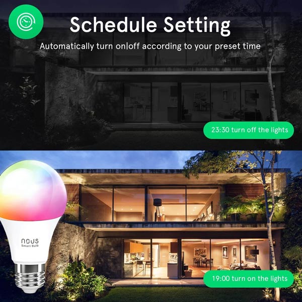 Nous Smart WIFI Bulb RGB E27 P3