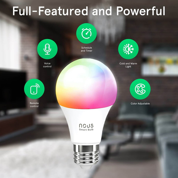 Nous Smart WIFI Bulb RGB E27 P3 Nous Smart WIFI Bulb RGB E27 P3