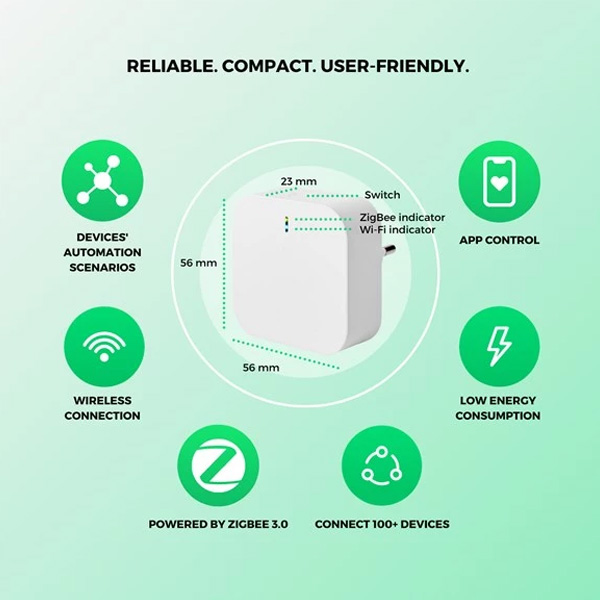 Nous Smart ZigBee E1 centrální jednotka Nous Smart ZigBee E1 centrální jednotka