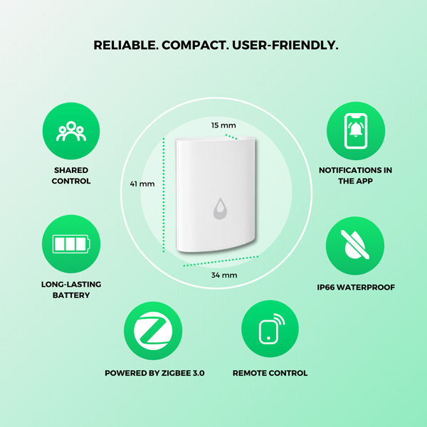 Nous Smart ZigBee Water Leakage Sensor E4 Nous Smart ZigBee Water Leakage Sensor E4