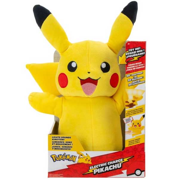 Plyšák Electric Charge Pikachu (Pokémon) 28 cm