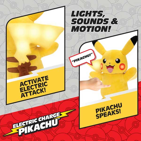 Plyšák Electric Charge Pikachu (Pokémon) 28 cm