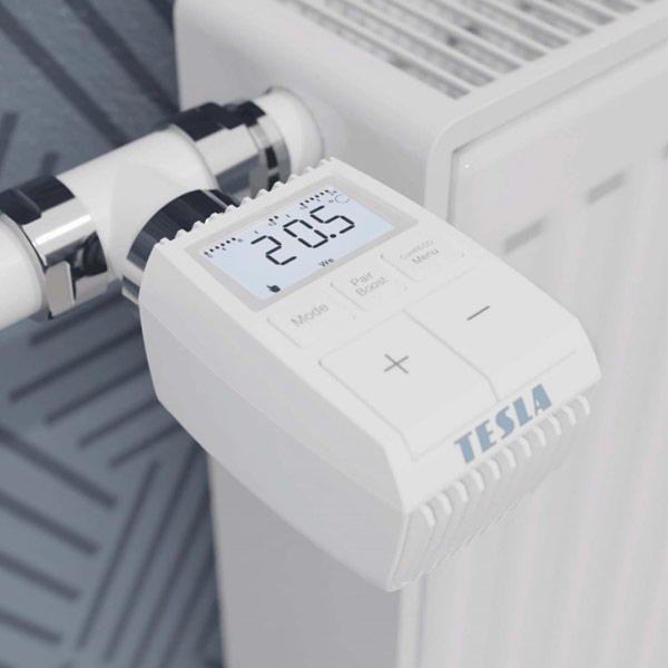 Tesla termostatická hlavice Smart Thermostatic Valve TV100