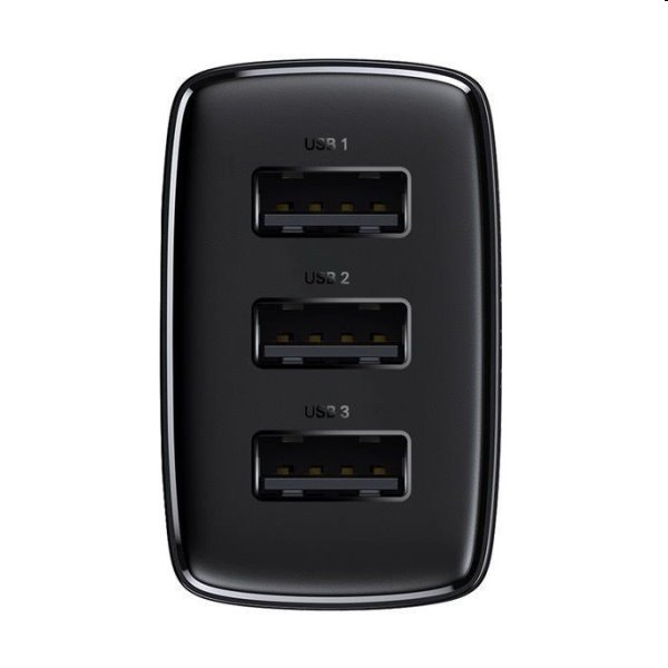 Baseus Compact Charger 3U 17W, black