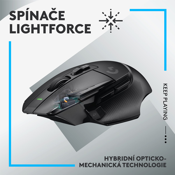 Bezdrátová herní myš Logitech G502 X Lightspeed, černá Bezdrátová herní myš Logitech G502 X Lightspeed, černá