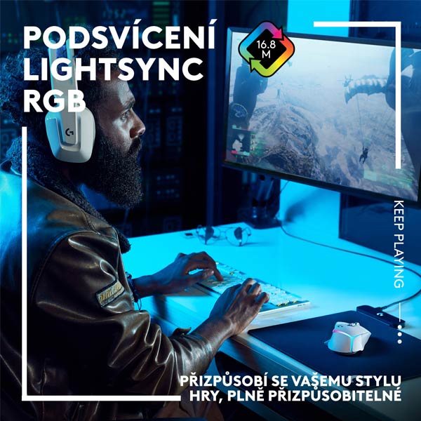 Bezdrátová herní myš Logitech G502 X Plus, černá Bezdrátová herní myš Logitech G502 X Plus, černá