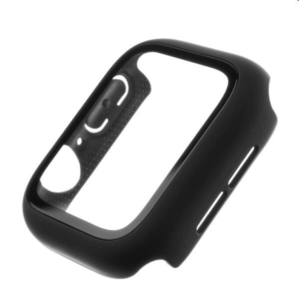 FIXED Pure+ ochranné pouzdro s temperovaným sklem pro Apple Watch 41 mm, černé FIXED Pure+ ochranné pouzdro s temperovaným sklem pro Apple Watch 41 mm, černé