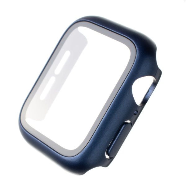FIXED Pure+ ochranné pouzdro s temperovaným sklem pro Apple Watch 45 mm, modré