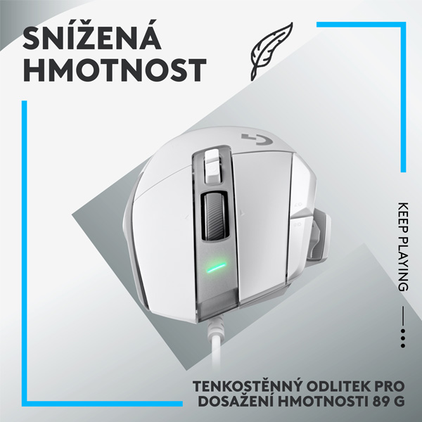 Herní myš Logitech G502 X, bílá Herní myš Logitech G502 X, bílá