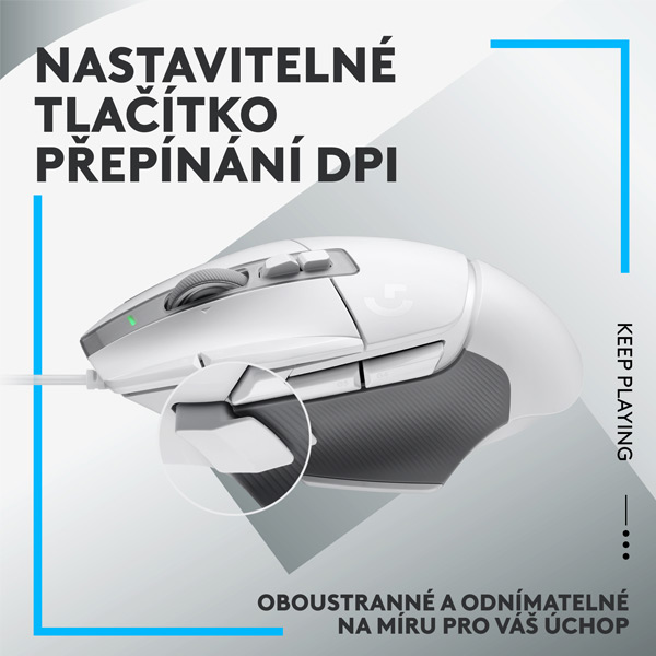Herní myš Logitech G502 X, bílá Herní myš Logitech G502 X, bílá