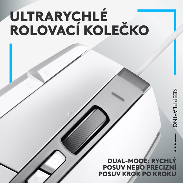 Herní myš Logitech G502 X, bílá Herní myš Logitech G502 X, bílá