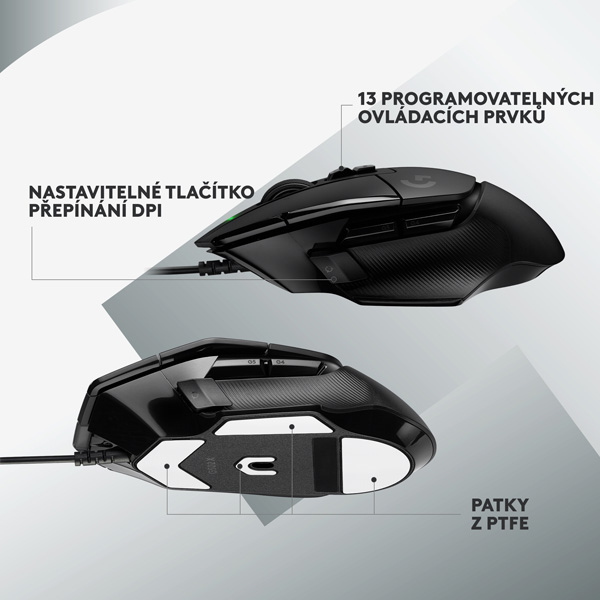 Herní myš Logitech G502 X, černá Herní myš Logitech G502 X, černá