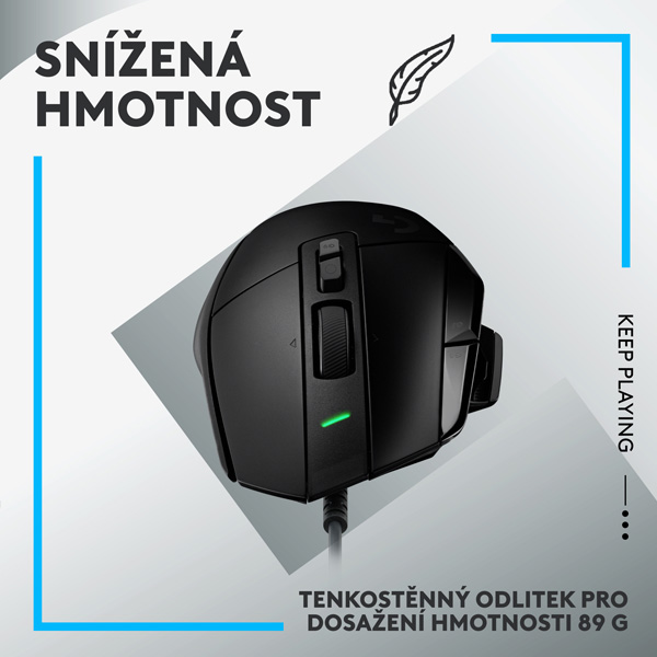 Herní myš Logitech G502 X, černá Herní myš Logitech G502 X, černá
