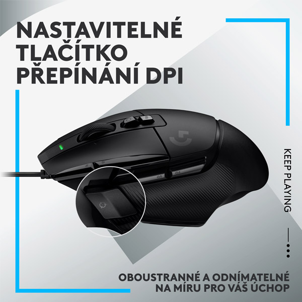 Herní myš Logitech G502 X, černá