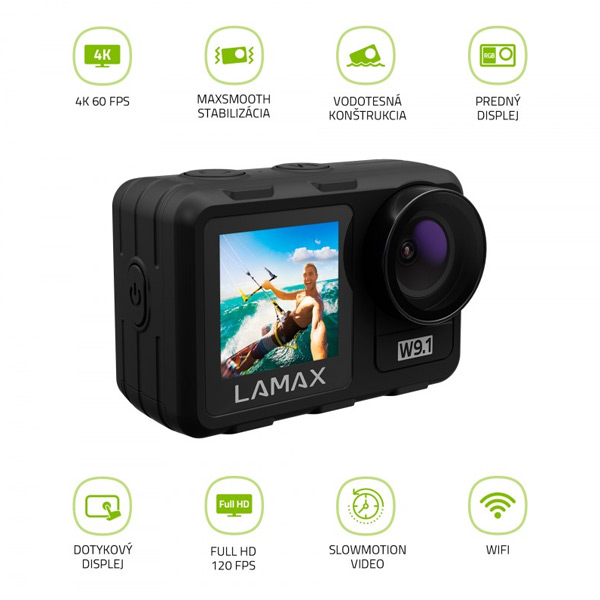 LAMAX W9.1 akční kamera, černá LAMAX W9.1 akční kamera, černá